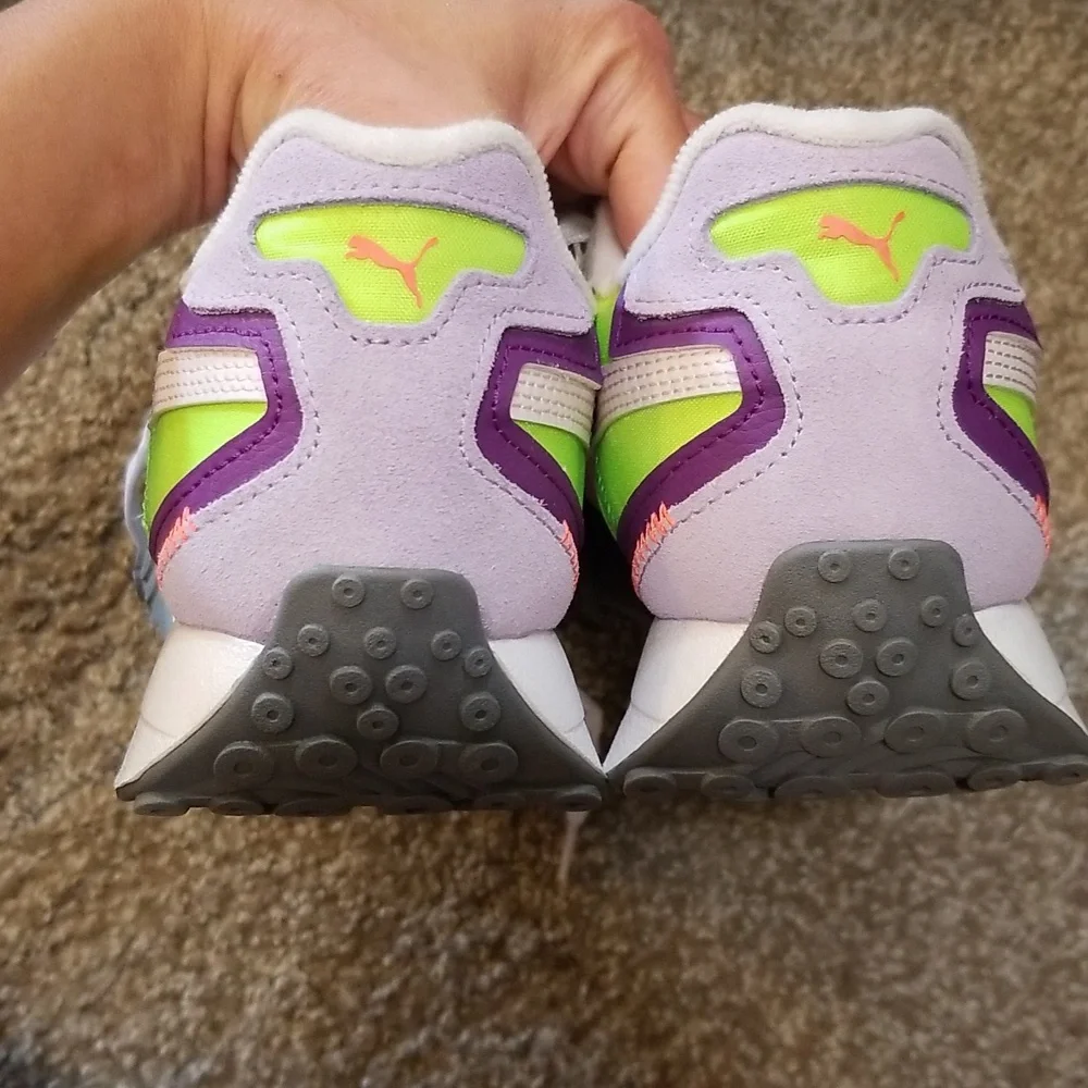 PUMA Blacktop Rider 'Cool Dark Grey Lime' Womens 8.5
